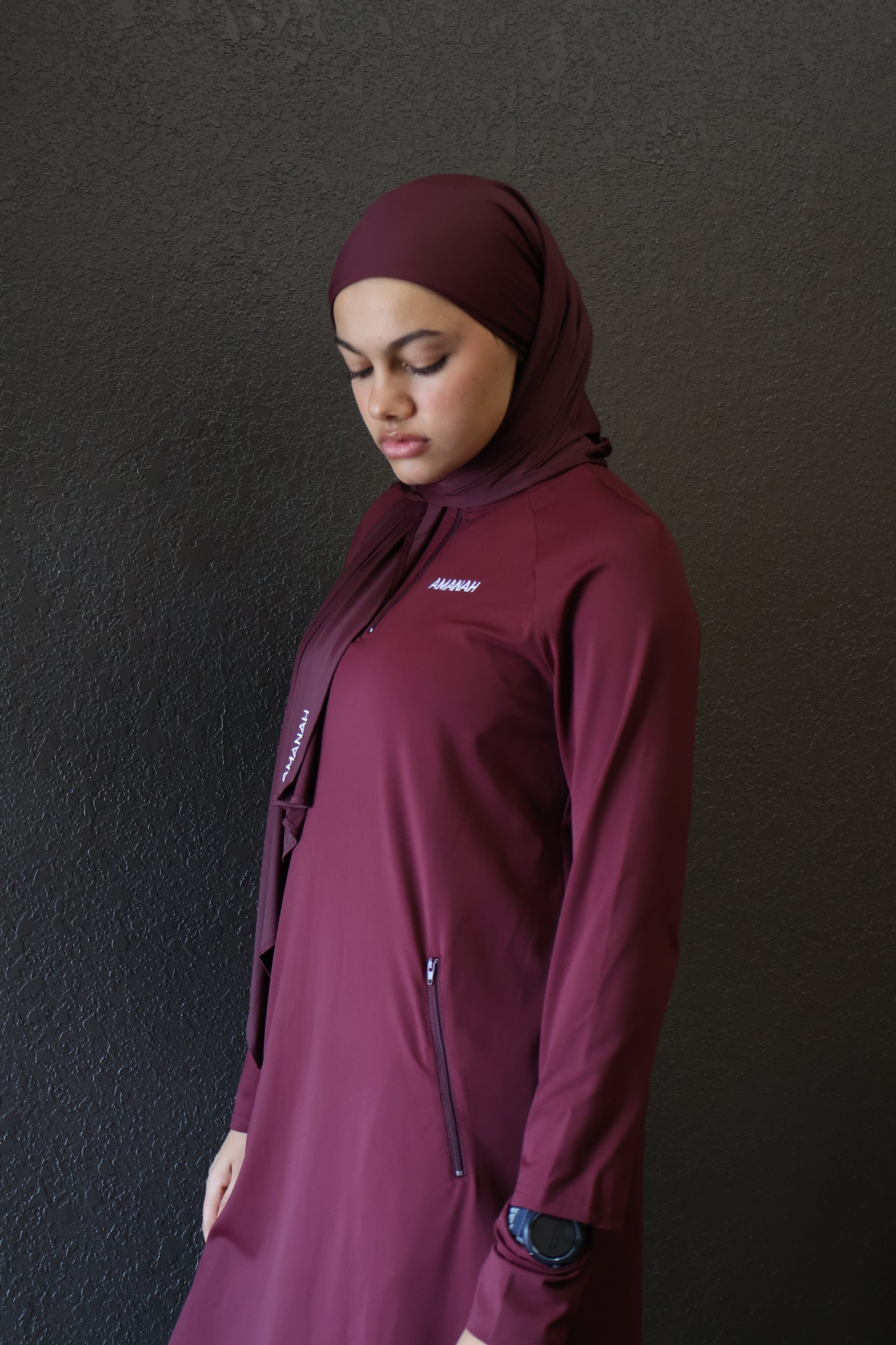 Amanah Essentials Hijab - Maroon