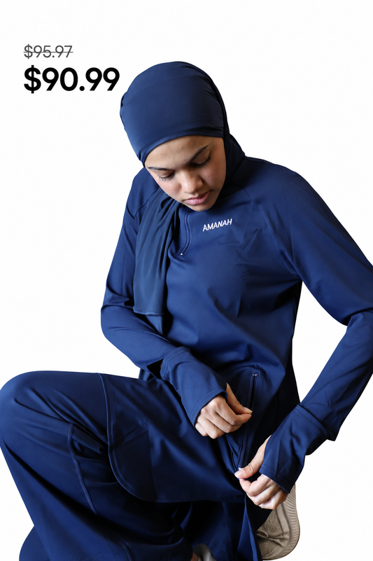 Amanah Essentials Navy Set | Modest Activewear