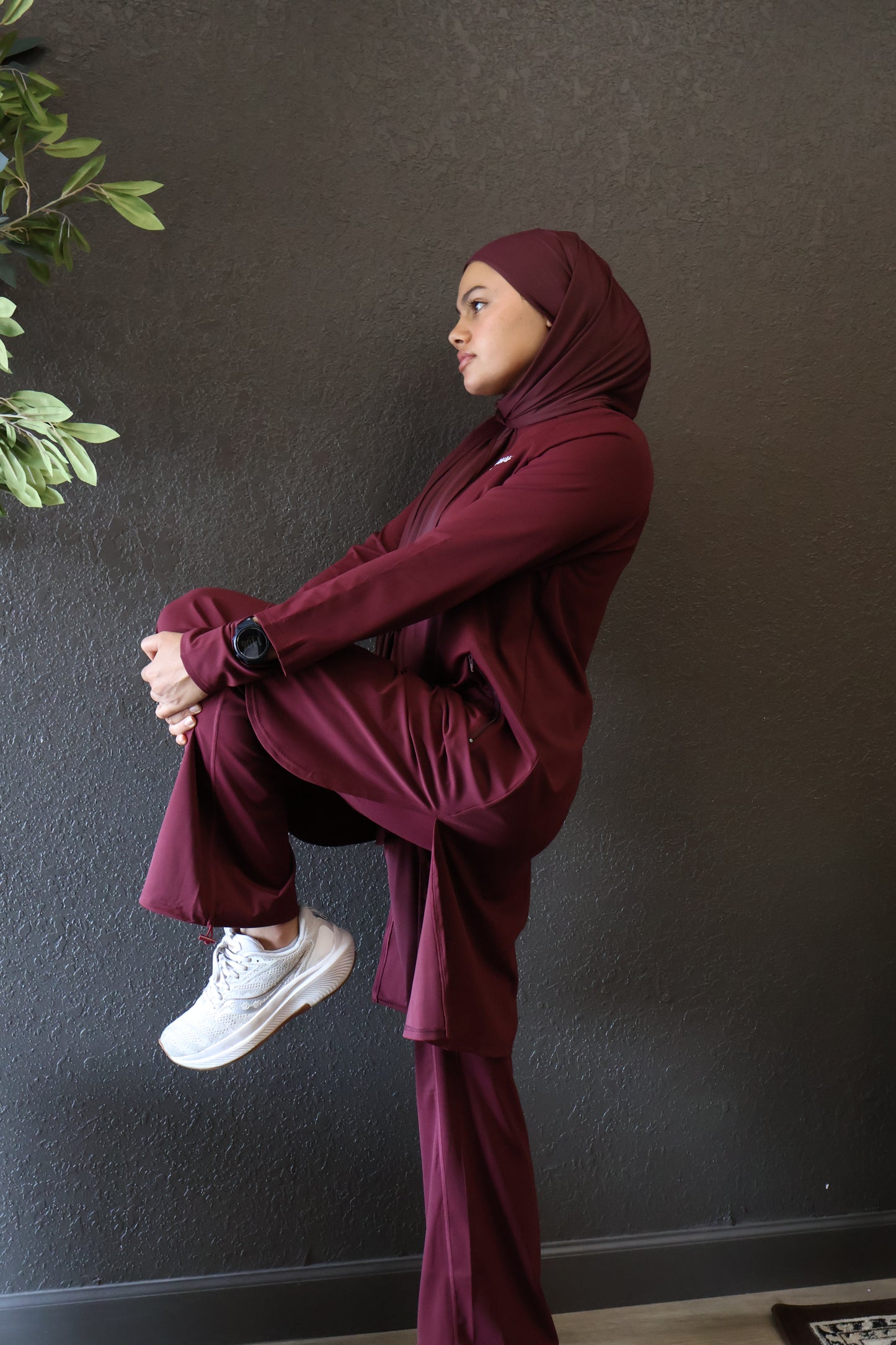 Amanah Essentials Maroon Set | Modest Activewear