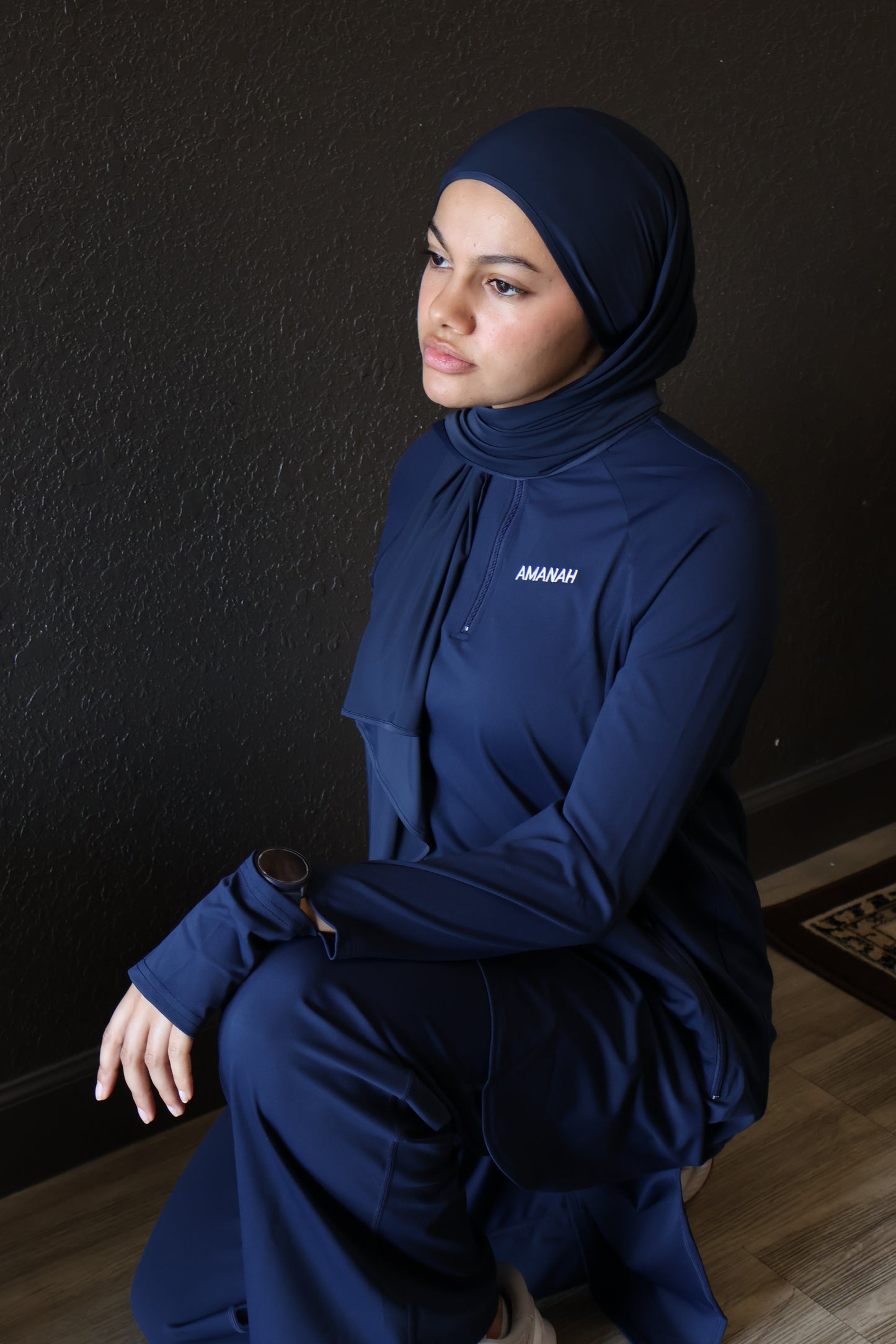 Amanah Essentials Top - Navy